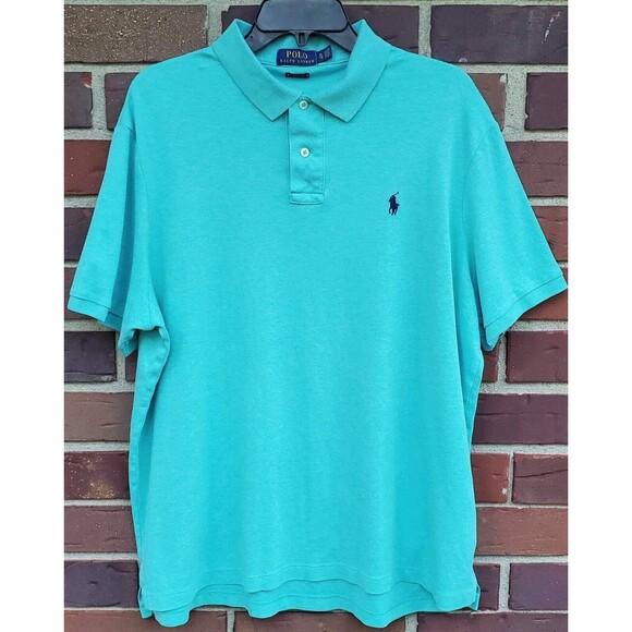 Ralph Lauren Other - Mens RALPH LAUREN XL Short Sleeve Mint Green Polo Shirt, Classic Fit